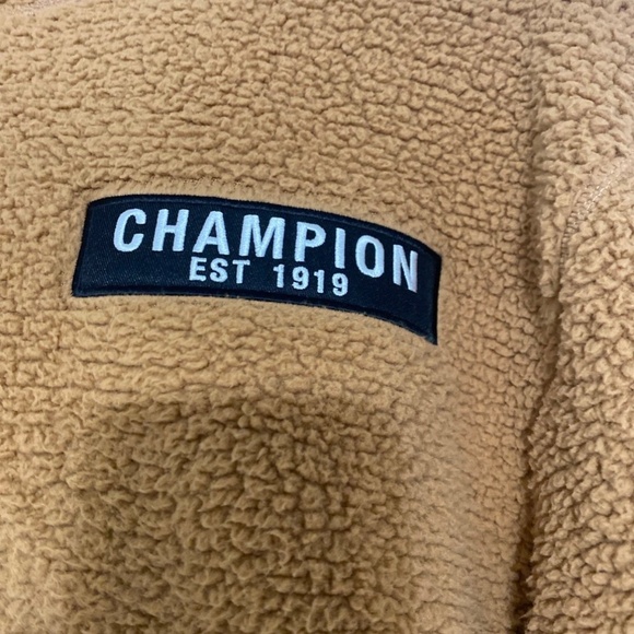 Champion men’s Sherpa hooded sweatshirt Medium - Picture 3 of 7
